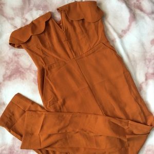 Burnt orange jumpsuit